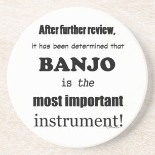 Dessous De Verre En Grès Instrument le plus important de Banjo