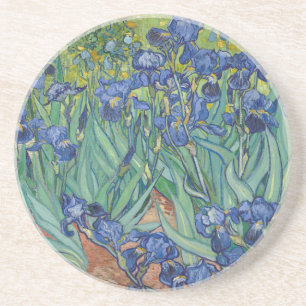 Dessous De Verre En Grès Iris, Peinture à l'huile florale, Vincent Van Gogh