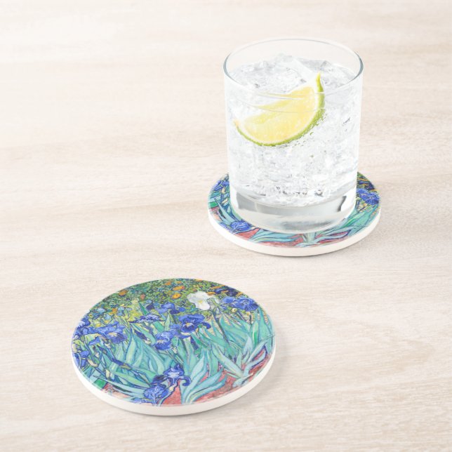 Dessous De Verre En Grès Iris  Vincent van Gogh     (Côté)