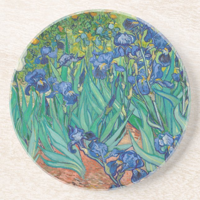Dessous De Verre En Grès Irises, 1889 (Devant)