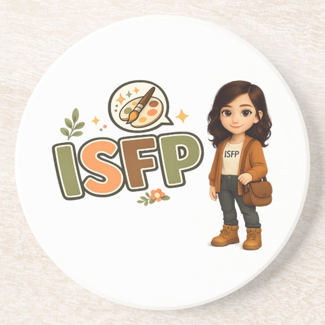 Dessous De Verre En Grès ISFP — A Artista Livre (Devant)