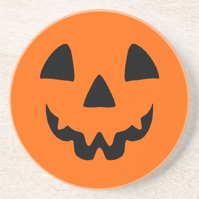 Dessous De Verre En Grès Jack-o'-lantern font face (Devant)