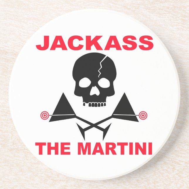 Dessous De Verre En Grès Jackass, le coaster Martini (Devant)