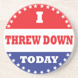 Dessous De Verre En Grès J'Ai Jeté Aujourd'Hui