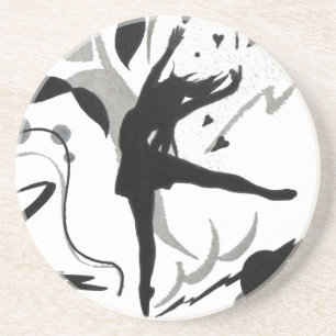 Dessous De Verre En Grès J'Aime Danser !