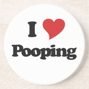 Dessous De Verre En Grès J'Aime Le Pooping