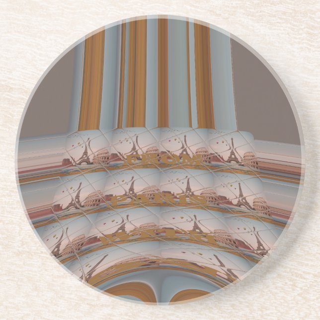 Dessous De Verre En Grès J'aime Paris (Devant)