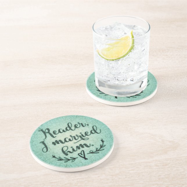 Dessous De Verre En Grès Jane Eyre Reader Je L'Ai Marié (Côté)
