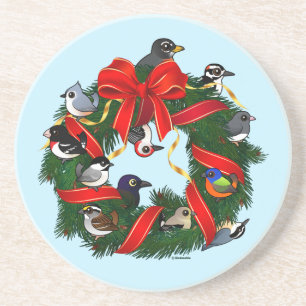 Dessous De Verre En Grès Jardin Birdorable NA Birdable Birds Christmas Wrea