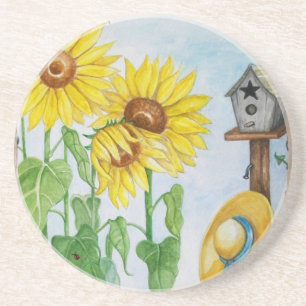 Dessous De Verre En Grès Jardin de Sunflower