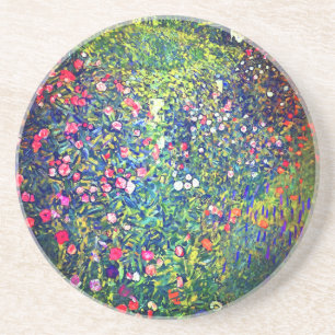 Dessous De Verre En Grès Jardin italien Gustav Klimt