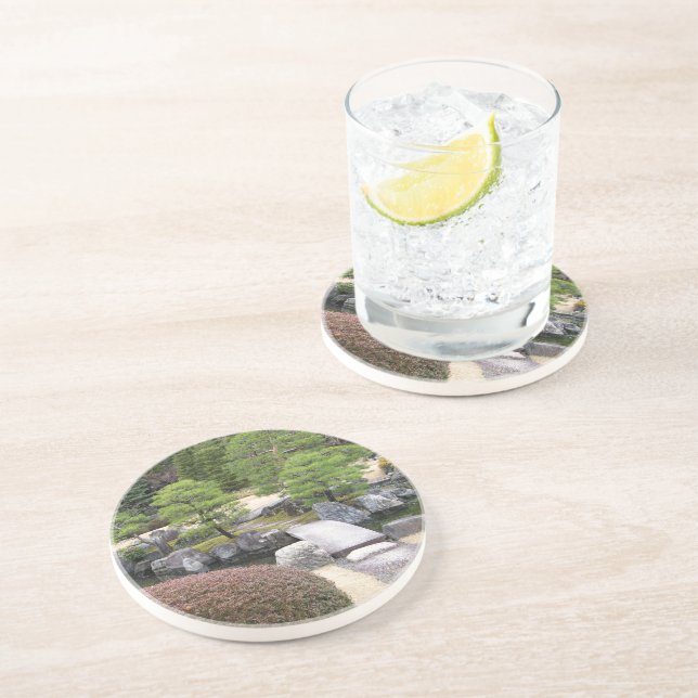 Dessous De Verre En Grès Jardin japonais 日 本 庭 園 (Côté)