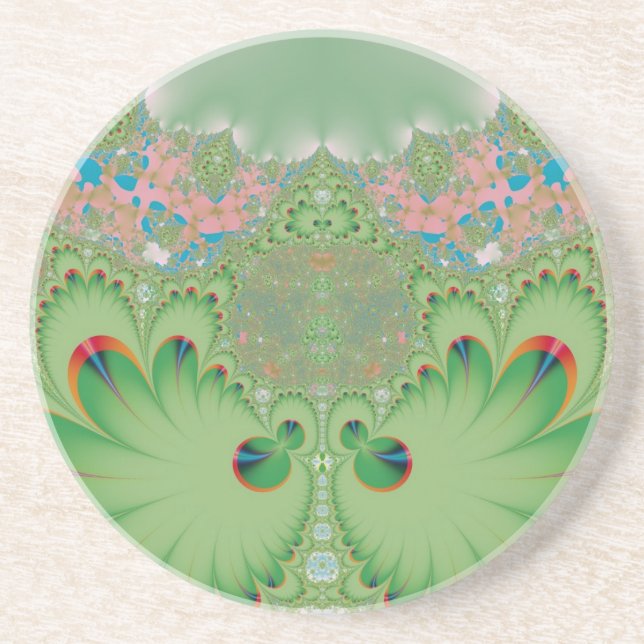 Dessous De Verre En Grès Jardin printanier (Devant)