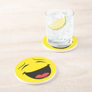 DESSOUS DE VERRE EN GRÈS JAUNE