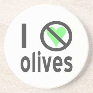 Dessous De Verre En Grès Je déteste les olives, pas d'amour