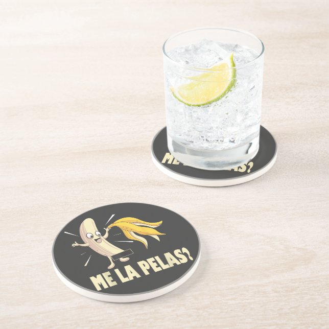 Dessous De Verre En Grès Je m'en fiche (Côté)