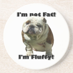 Dessous De Verre En Grès Je ne suis pas gros bouledogue