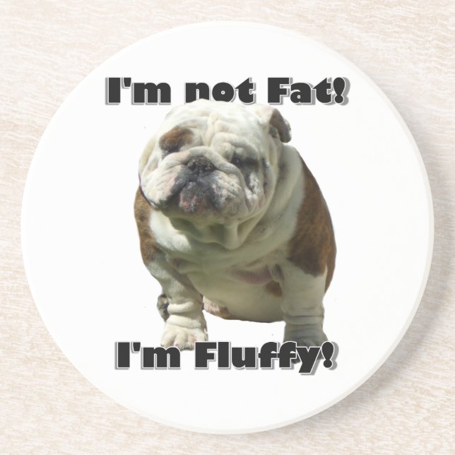 Dessous De Verre En Grès Je ne suis pas gros bouledogue (Devant)