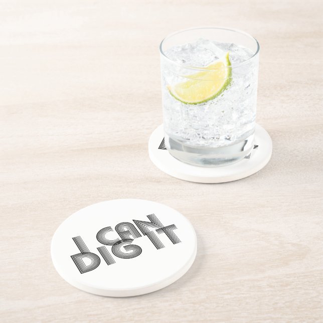 Dessous De Verre En Grès Je Peux Le Creuser (Côté)