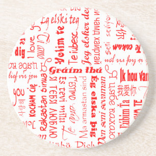 Dessous De Verre En Grès Je T'Aime