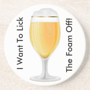 Dessous De Verre En Grès Je Veux Lancer La Mousse Hors-Caster