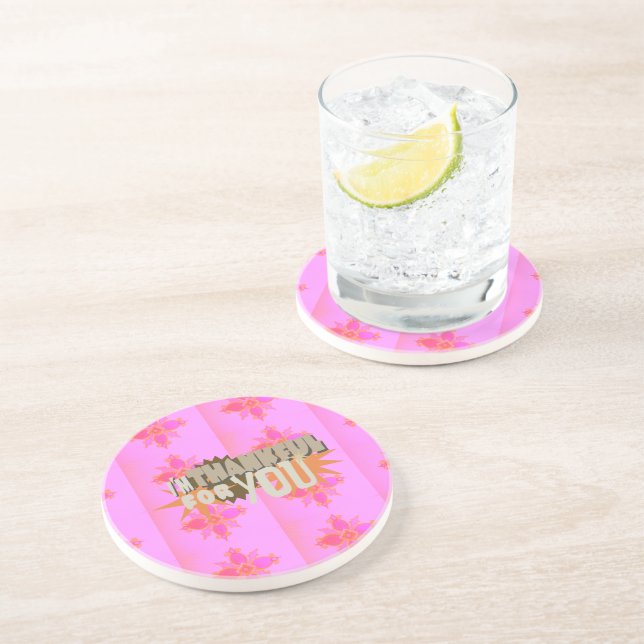 Dessous De Verre En Grès Je vous remercie : Une expression sincère (Côté)