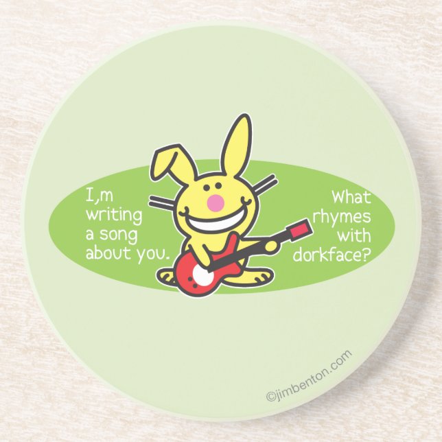 Dessous De Verre En Grès J'écris une chanson (Devant)