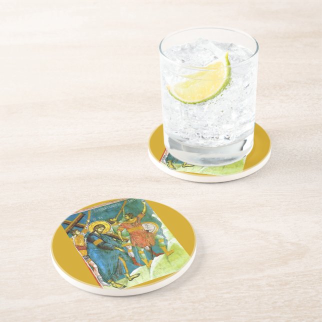 Dessous De Verre En Grès Jésus (Côté)