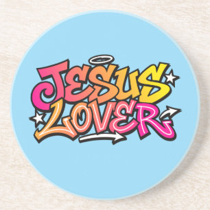 Dessous de verre en grès Jésus amant