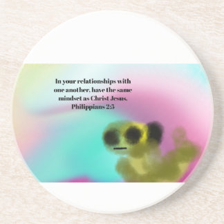 Dessous De Verre En Grès jesus love us