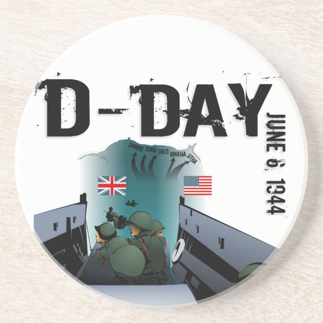 Dessous De Verre En Grès JEUDI 6 juin 1944 (Devant)