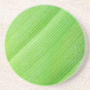 Dessous De Verre En Grès Jeune feuille de banane verte