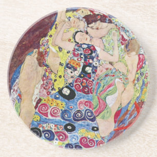 Dessous De Verre En Grès Jeune fille (Vierge), Gustav Klimt, Art Nouveau vi