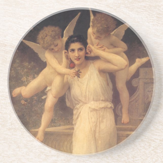 Dessous De Verre En Grès Jeunesse par Bouguereau, Portrait d'anges victorie (Devant)