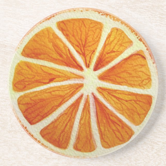 Dessous De Verre En Grès Jicy Orange (Devant)