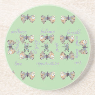 Dessous De Verre En Grès Joli Dragonfly Caprice Papillon Maureen Girard