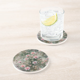 Dessous De Verre En Grès Joli Fleur sauvage