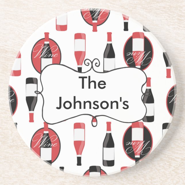 Dessous De Verre En Grès Joli Vin (Devant)