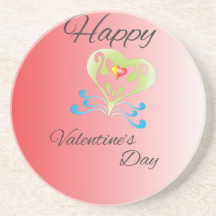 Dessous De Verre En Grès Jour de la Saint Valentin