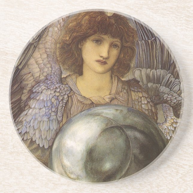 Dessous De Verre En Grès Jours de la Création, Premier Jour par Burne Jones (Devant)