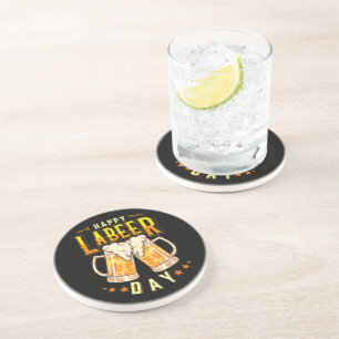 Dessous De Verre En Grès Joyeuse fête du Labeer drôle Fête du Travail