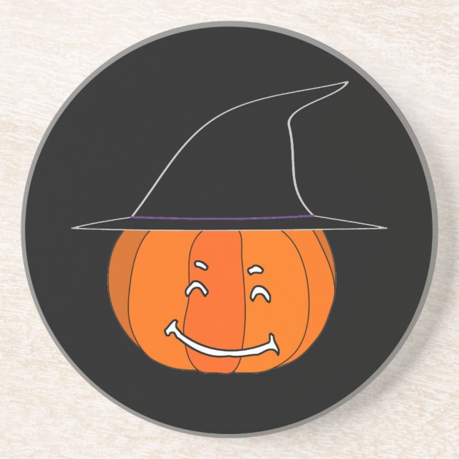 Dessous De Verre En Grès Joyeux Halloween (Devant)