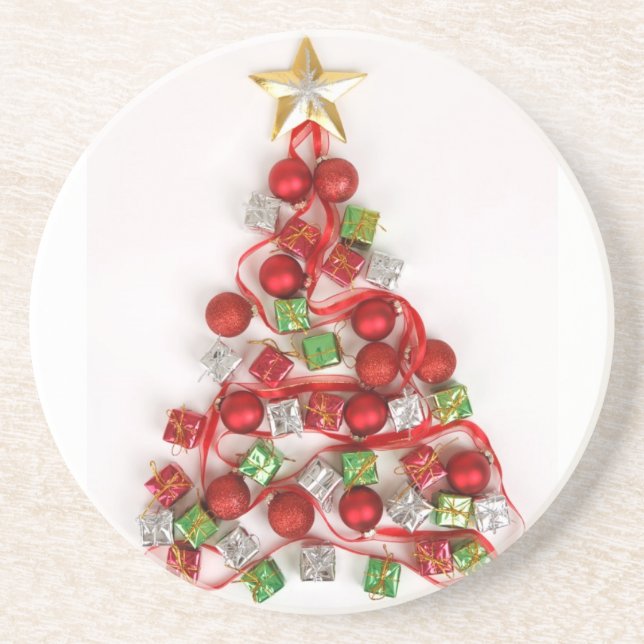 Dessous De Verre En Grès Joyeux Noël (Devant)