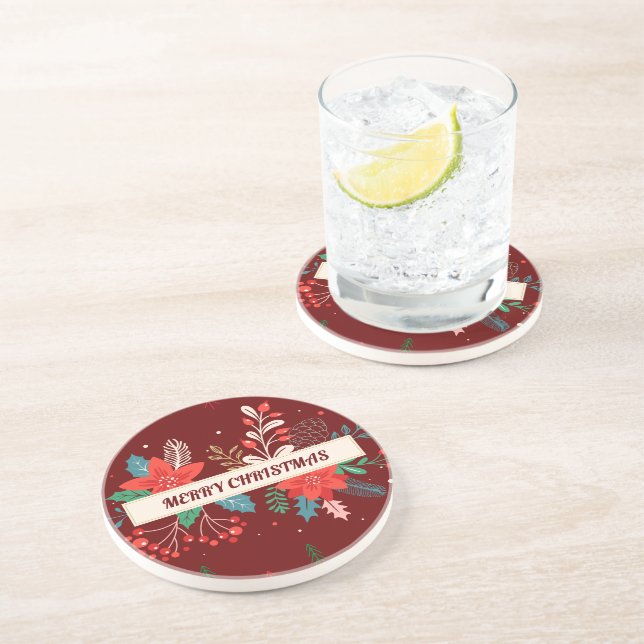 Dessous De Verre En Grès Joyeux Noël (Côté)