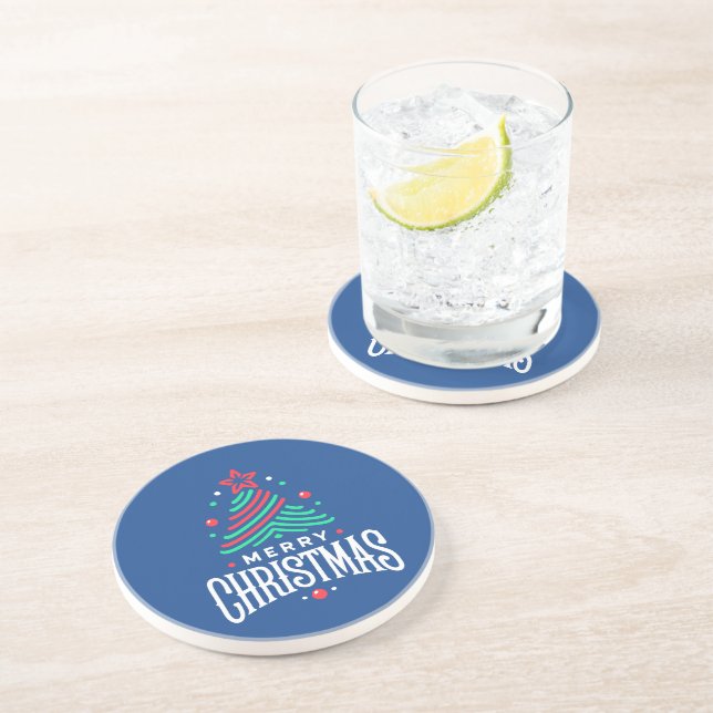 Dessous De Verre En Grès Joyeux Noël 1 (Côté)