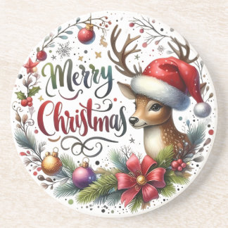 Dessous De Verre En Grès Joyeux Noël cadeau de Noël