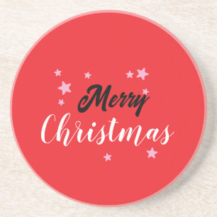 Dessous De Verre En Grès Joyeux Noël classique unique minimaliste simple
