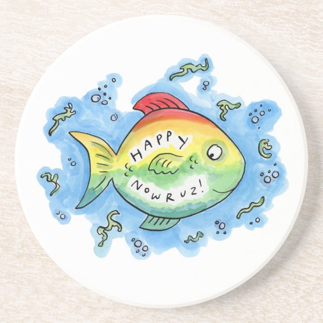 Dessous De Verre En Grès Joyeux Nowruz (Devant)