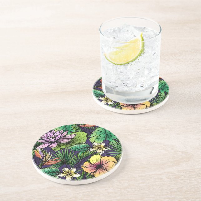 Dessous De Verre En Grès Jungle (Côté)