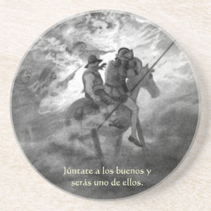 Dessous De Verre En Grès Júntate buenos y serás uno de ellos - Quijot d'une